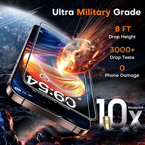 TOCOL for iPhone 16 Pro Max Screen Protector, 9H Hardness Military Grade Shatterproof HD Tempered Glass Full Coverage Easy Installation Case Friendly 2 Pack