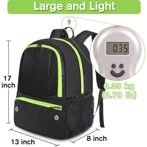 YOREPEK Soccer Backpack,Soccer Bag with Ball Holder, Water resistant Sport Equipment Bags Fit Basketball Volleyball Football