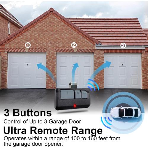 2 for Chamberlain Craftsman LiftMaster Garage Door Opener Remote, Replaces 893LM 893Max 891LM 371LM 373LM 971LM 973LM, no Wait Wireless Remote Keyless Entry, Safe Security