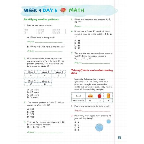 Kids Summer Academy by ArgoPrep - Grades 3-4: 8 Weeks of Math, Reading, Science, Logic, Fitness and Yoga | Online Access Included | Prevent Summer Learning Loss