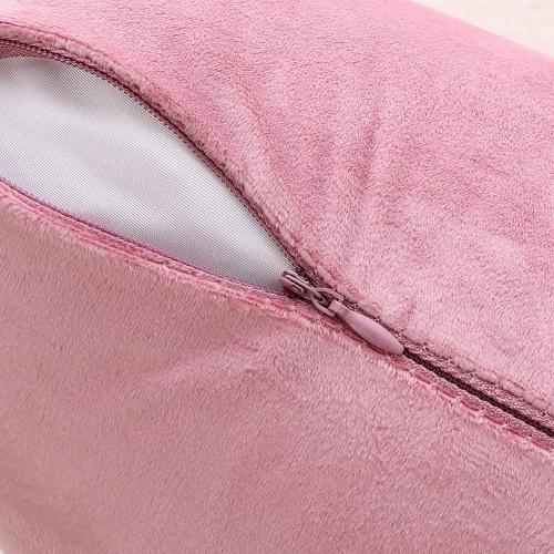 Decorative Throw Pillow Covers Velvet Soft for Couch Sofa Bedroom Living Room Outdoor Pack of 2 50x50 Inch Pink