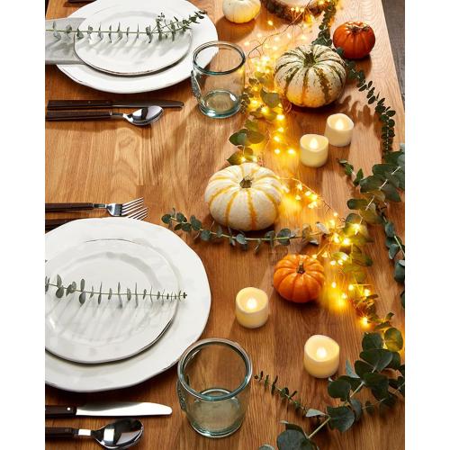 Homemory 12Pcs Flickering Flameless Candle Battery Operated, 200 Hours Fake Electric LED Tea Lights for Votive, Centerpiece Table Decorations, Wedding, Aniversary, Halloween, Christmas