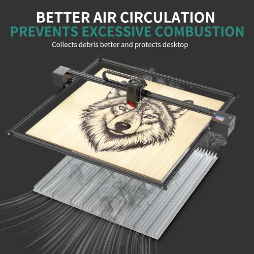 Honeycomb Laser Bed 400 x 400 mm Working Table for XTool D1 /D1 Pro and Most Engraver Cutting Machine,Engraver Machine Accessories Fast Heat and Smoke Dissipation(Working Area 400 ×400 mm)
