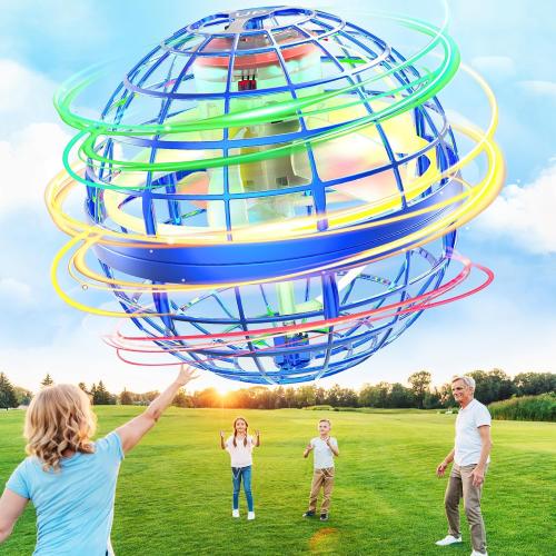 Flying Orb Ball 2025 Boomerang Hover Ball Galatic Fidget Spinner Mini Drone Cool Toys Birthday Gift Ideas for 6 7 8 9 10  Year Old Boys Girls Teens Indoor Outdoor(Blue) (Blue)