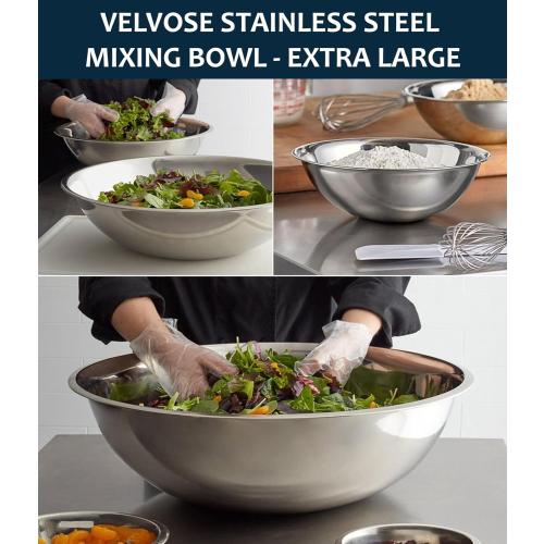 Stainless Steel Mixing Bowl Extra Large, 23-Quart, 20 inch (Diameter), 6.1 inch (Height) Mixing Bowl 20