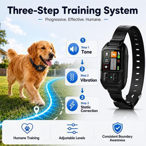 RPZ GPS Dog Collar Fence System, Wireless Dog Fence System