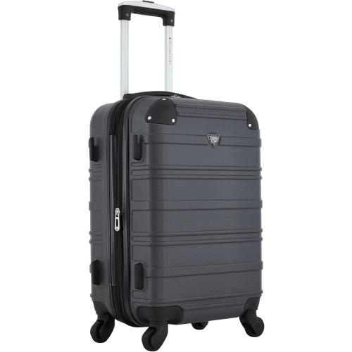 Travelers Club Phoenix Luggage, Blackened Pearl, 22-Inch Carry-On