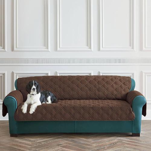 SureFit Pet Protector Sofa Furniture Cover in Chocolate
