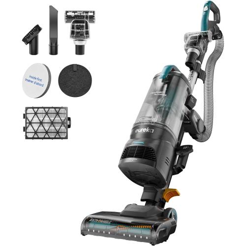 Eureka FlexReach Plus Bagless Upright Vacuum Cleaner for Home,Pet Vacuum for Carpet and Hard Floor, Lift-Up Vacuum with Flooring Type Sensor, HEPA Filter,Anti-Tangle, ‼️color is blue it’s medium dirt needs cleaning ‼️