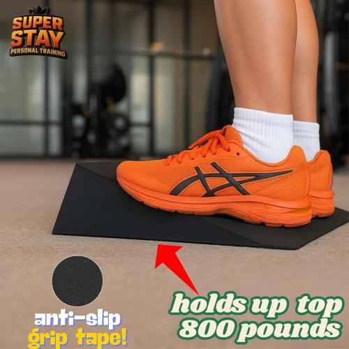 fitness equipmenslant -boards for exercise,slant board for squats - Large EVA Wedge - Ideal for Calf and Heel Stretches - Improves Foot Mobility - Fasciitis and Tendonitis Relief Board - Incline Exercise Board- Includes Yoga Ring