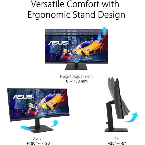 ASUS 34” Ultrawide HDR Gaming Monitor (VP349CGL) - 21:9 UWQHD (3440 x 1440), IPS, 100Hz, 1ms, USB-C w/Power Delivery, FreeSync, Eye Care Plus, VESA Mountable, HDMI, DisplayPort, Height Adjustable