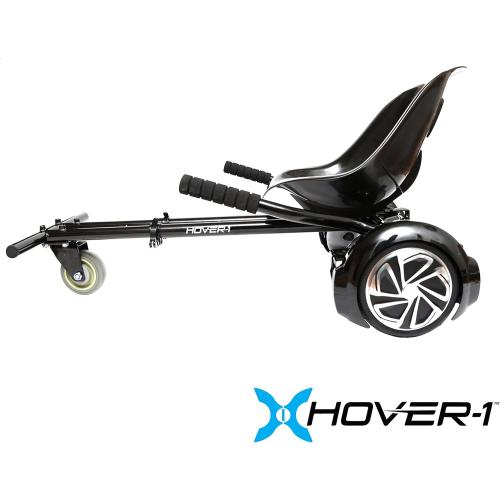 Hover-1 Kart Buggy Hoverboard Attachment | Compatible with Most 6.5 & 8 Electric Hoverboards, Hand-Operated Rear Wheel Control, Adjustable Frame & Straps, Easy Assembly & Install Hoverboard Go Kart