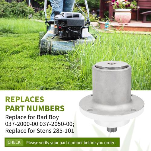037-2000-00 Spindle Assembly Compatible with Bad Boy 42 48 54 Deck Zero Turn Mower, 037-2050-00 Spindle Compatible with Bad Boy MZ/MZ Magnum Lawn Mower, Replace S tens 285-101, 3 Pack