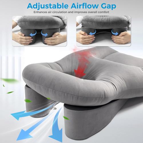 Face Down Pillow After Eye Recovery, Massage Pillow Face Down, Suitable for Naps and Spinal Massage, Ffits The Body Curves Relieves The Discomfort of Prone Sleeping