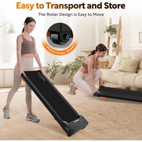 Walking Pad Treadmill with Incline,Treadmills for Home and Office,340 Lb Capacity,4 in 1 Portable Under Desk Treadmill with APP and Remote Control,Large LED Display