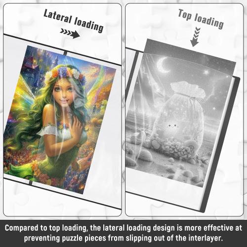 Puzzle Storage Folder for 1000 & 500 Pieces – Large Capacity Puzzle Album 233