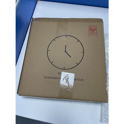 eYotto Night Light Wall Clock for Bedroom, Illuminated Wall Clocks Battery Operated Glow in The Dark Lighted Clock for Home, Living Room, Kitchen, Office, Easy to Read Large Display, 12Inch