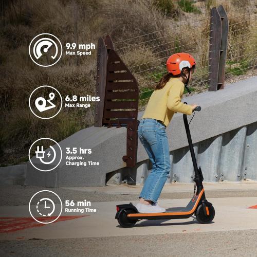 Segway Ninebot eKickScooter - Electric Scooter for Kids 6-14, w/t Adjustable Handlebar Height (Only C2 Pro) for Riders up to 132 lbs, Includes New Cruise Mode, UL-2272 Certified