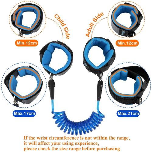 Blisstime Anti Lost Wrist Link Safety Wrist Link for Toddlers, Babies & Kids