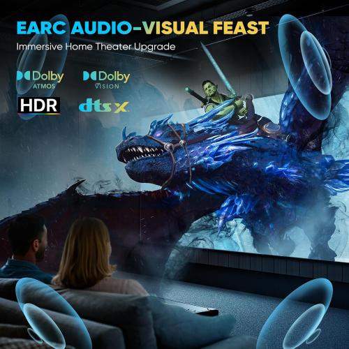 10K 8K HDMI 2.1 Cable - 10FT/3M Ultra HD Cable High-Speed Lead 48Gbps - Professional Heavy Duty Braided Cord - Multiple Size Options (1.5FT-25FT) - 4K@120Hz, 8K@60Hz, HDR, DTS:X, HDCP 2.2/2.