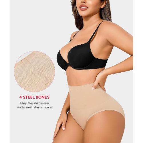 Size XL.....Nebility 2 Piece Tummy Control Shapewear Butt Lifting Underwear Seamless Panties for Women Under Dress Faja Body Shaper