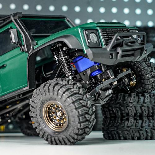 INJORA Brass & Aluminium 59mm Shocks- Long Threaded Shock Absorber Oil Damper for TRX4M TRX4MT 1/18 RC Crawler Upgrade