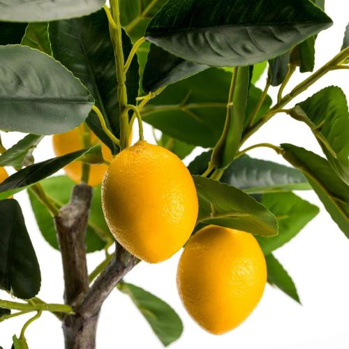 Velener Fake Lemon Tree 19- Bonsai Tree Indoor with Pot Farmhouse Home Decor Living Room Kitchen Shelf Office Desk Bathroom Table Mini Outdoor Tree Faux Plant Porch Lemon Decor Floor Plant Tall
