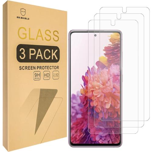 Mr.Shield [3-Pack] Designed For Samsung Galaxy S20 FE 5G / Galaxy S20 FE 5G UW [Fan Edition] [Tempered Glass] [Japan Glass with 9H Hardness] Screen Protector with Lifetime Replacement