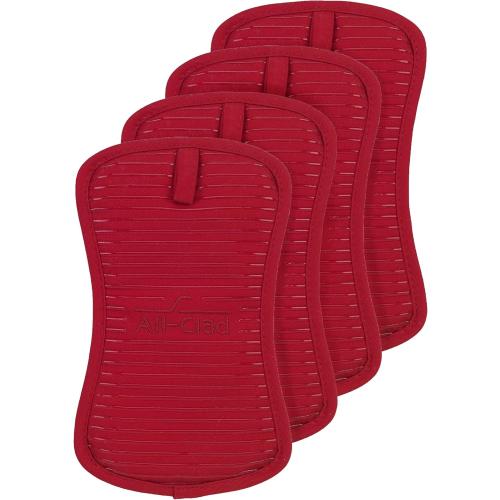 All-Clad Premium Pot Holder & Hot Pad: Heat Resistant to 500 Degrees - 100% Cotton, 10x6.25 Hot Pad for Kitchen and Barbeque, 6-Pack, Chili