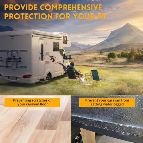2 Pcs RV Slide Out Ski Set，RV Slide Gaskets，Protect Floors from Scratches and Scuffs（Plastic）