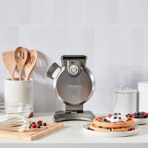 Cuisinart Belgian Waffle Maker, Vertical Iron, Silver, WAF-V100P1