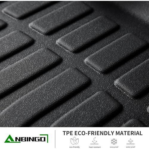 ANBINGO®Fit for Dodge Ram Floor Mats Ram 1500 Crew Cab 2025-2026(with Rear Under-Seat Factory Storage Bucket Seat) All Weather Mat for Dodge Ram TPE Car Mat Rugs for Ram Rubber Trunk Carpet for Ram