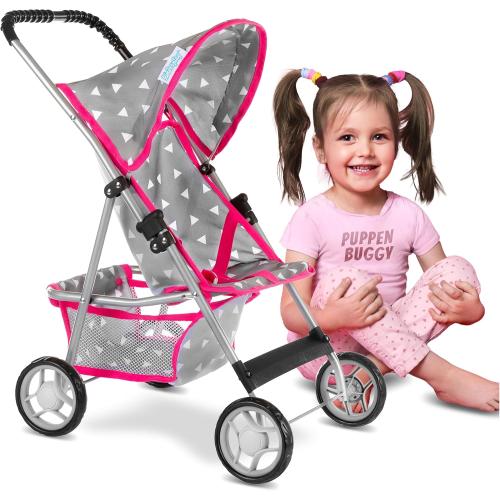 Baby Doll Stroller | Pram for Girls | Umbrella Stroller for Kids - Lightweight Play Carriage for Ages 2  Years | Baby Doll Accessories with Storage | 22.05-Inch Handle Height, Model KP0280S