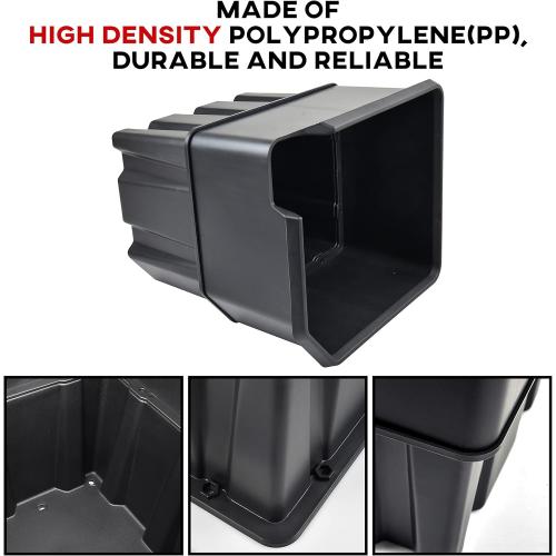 SAUTVS Under Seat Storage Box for Polaris Ranger 1000/XP 1000/Crew/Diesel 2018-2025, Poly Underseat Combined Storage Bin, Replace #2882910