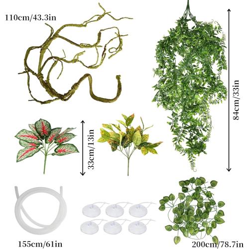 Size 12x12x24 15 Gallon Tall Reptile Glass Tank 12x12x24 with Drainage System - Pre-Assembled Vertical Reptile Cage for Arboreal Geckos,Chameleon,Lizard,Tree Frog and Snake with Terrarium Decoration