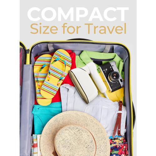 Portable Travel Steamer, 1200W Handheld Fabric Steamer for Clothes, 4 Modes with LCD Display, Powerful Wrinkle Remover for Home & Travel, 150ml Water Tank, 10S Fast Heat-Up, 180° Swivel Handle