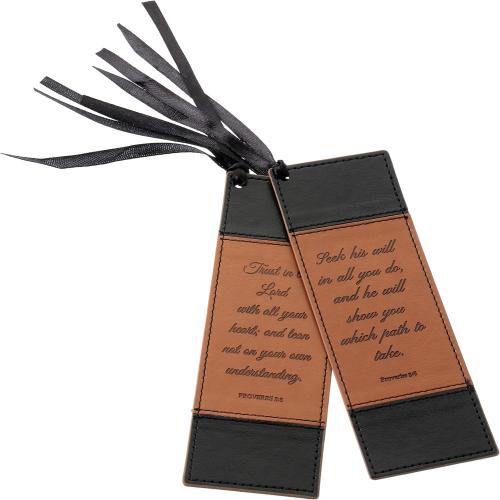 Mr. Pen- Christian Faux Leather Bookmarks, 2 Pack, Bible Verse, Religious Book Mark