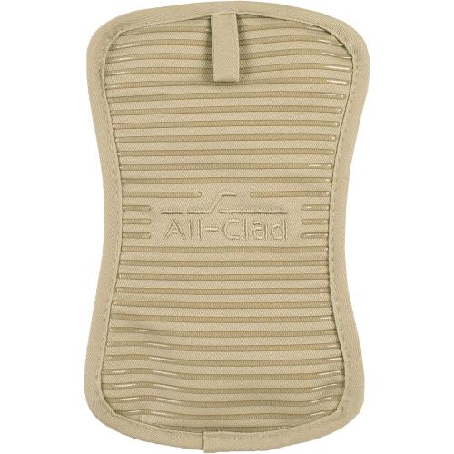 2packs All-Clad Premium Pot Holder & Hot Pad: Heat Resistant to 500 Degrees - 100% Cotton, 10x6.25 Hot Pad for Kitchen and Barbeque, (1-Pack), Cappuccino