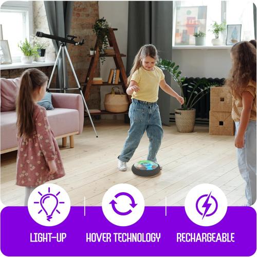 Ninja Blast Hover Soccer Light-Up Ball, Birthday Gift for Boys, Indoor Toy Games, Kids Gifts for Age 5, 6, 7, 8, 9, 10, 11, 12 Years Old, Boy Toys for Age 3 Years and Up.