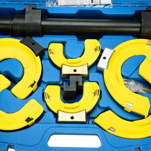 8MILELAKE Macpherson Strut Spring Compressor Kit Interchangeable Fork Coil Extractor Tool Set