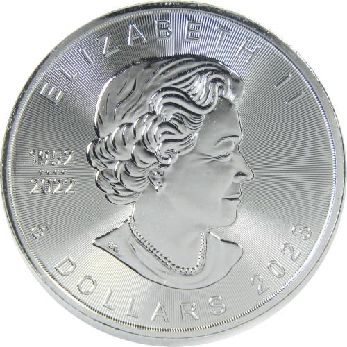 2023 Canadian Maple Leaf Uncirculated 1 oz .9999 Silver Bullion $5
