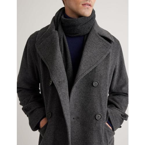 SIZE M Mens Casual Double Breasted Wool Trench Coat Peacoat Winter Jackets