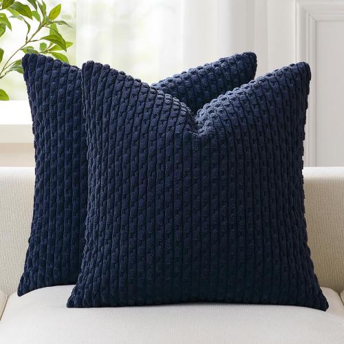 Kevin Textile Soft Corduroy 20x20 Inch Pillow Cover