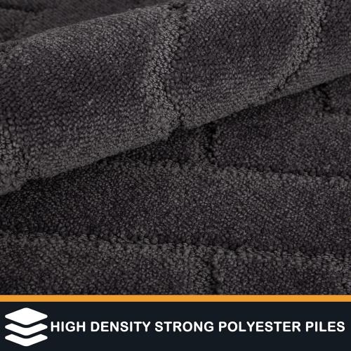 PURRUGS Dirt Trapping Door Mat 20 x 31.5, Non-Slip Machine Washable Entry Rug, Shoe Scraper, Dog Doormat, Super Absorbent Welcome Mat for Front & Back Door, Muddy Wet Shoes & Paws, Charcoal