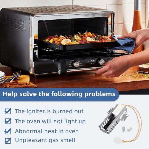 WB13K21 5303935066 WB13T10045 Gas Range Oven Igniter Replacement for GE Kenmore Hotpoint Samsung Gas Oven Igniter, Replaces WB2X9998 IG9998 WB13K10026 Norton 501a by APPLIANCEMATES