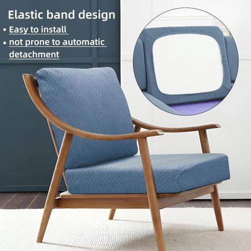 8PCS Patio Cushion Covers,Patio Furniture Couch Seat Slipcovers，Washable Furniture Protector, Replacement for Sofa Sectional Chair