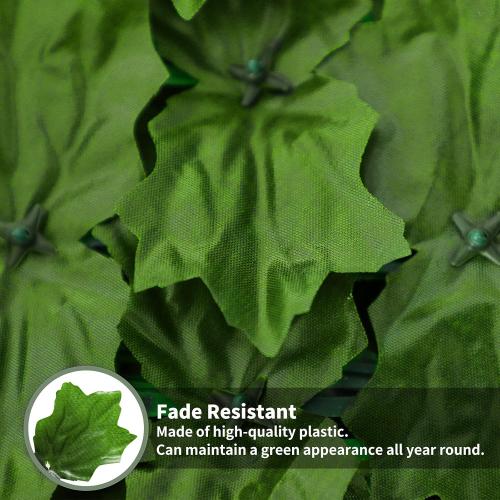 Artificial Ivy Privacy Fence Screen 158 x 39 Inch Faux Ivy Fence, Expandable Privacy Wall Screen Ivy Leaves Hedge Fence Panels for Decoration, Garden, Indoor, Outdoor, Backyard