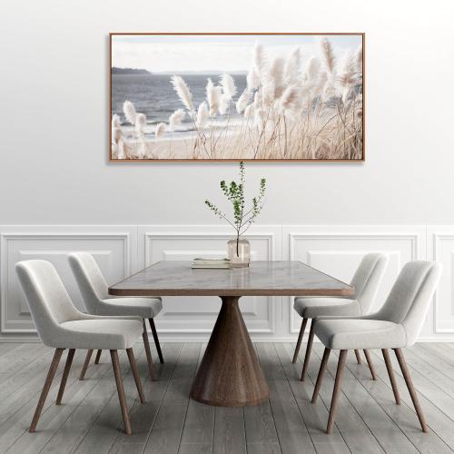 29x58 Wall Art Framed Artwork Decor Nature Canvas Art ReedSeascape Wall Decor for Bedroom Living Room Decoration Home Kitchen Office 29 x 58