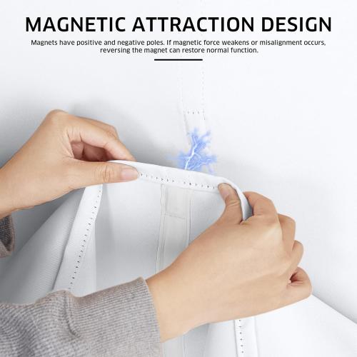 NICETOWN Pure White Door Curtain for Window, Thermal Insulated Adjustable Magnetic Blinds for Window Covering, Roman Roll Up Shade for Patio Glass Door, 1 Panel, 36 x 72 inches Long