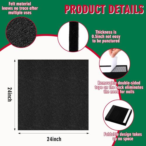 Dart Board Backing Felt Wall Tiles Cork Dart Board Backer Alternative Self-Adhesive Wall Protectors Square Backing Tiles